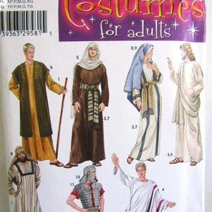 SIMPLICITY PATTERN 4213 BIBLICAL COSTUMES ADULT SIZES XS S S M L XL UNCUT